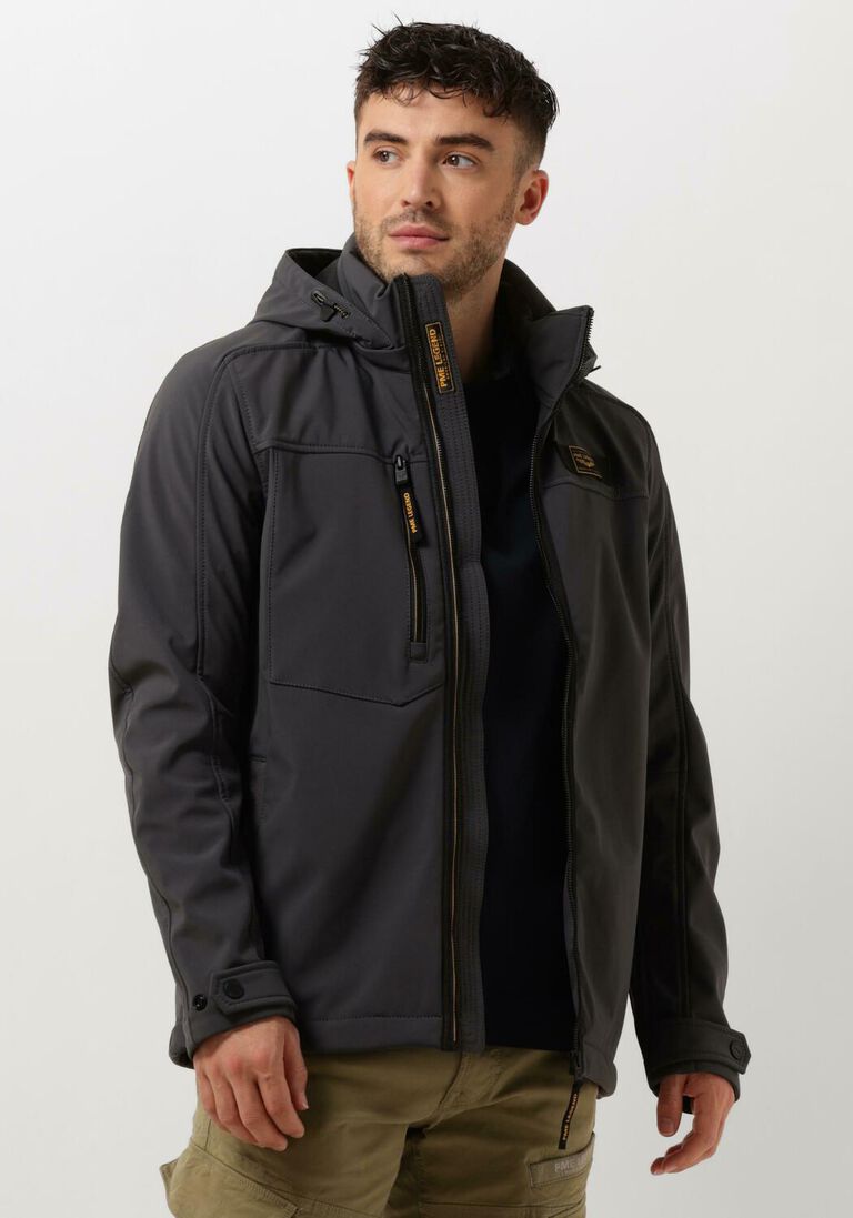 PME LEGEND donkergrijze pme legend jack semi long jacked successor soft shell