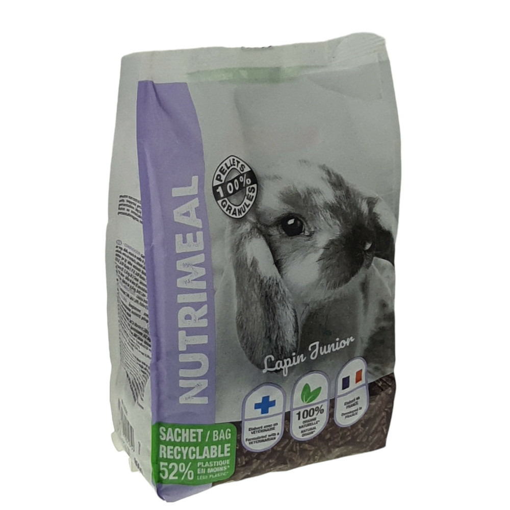 Granulés lapin nain junior nutrimeal - 800g.