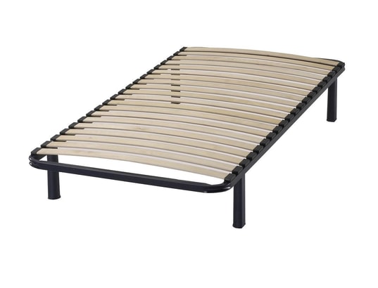 TERRE DE NUIT - Sommier 120 x 190 Sommier cadre à lattes métal confort bleu marine 120 x 190