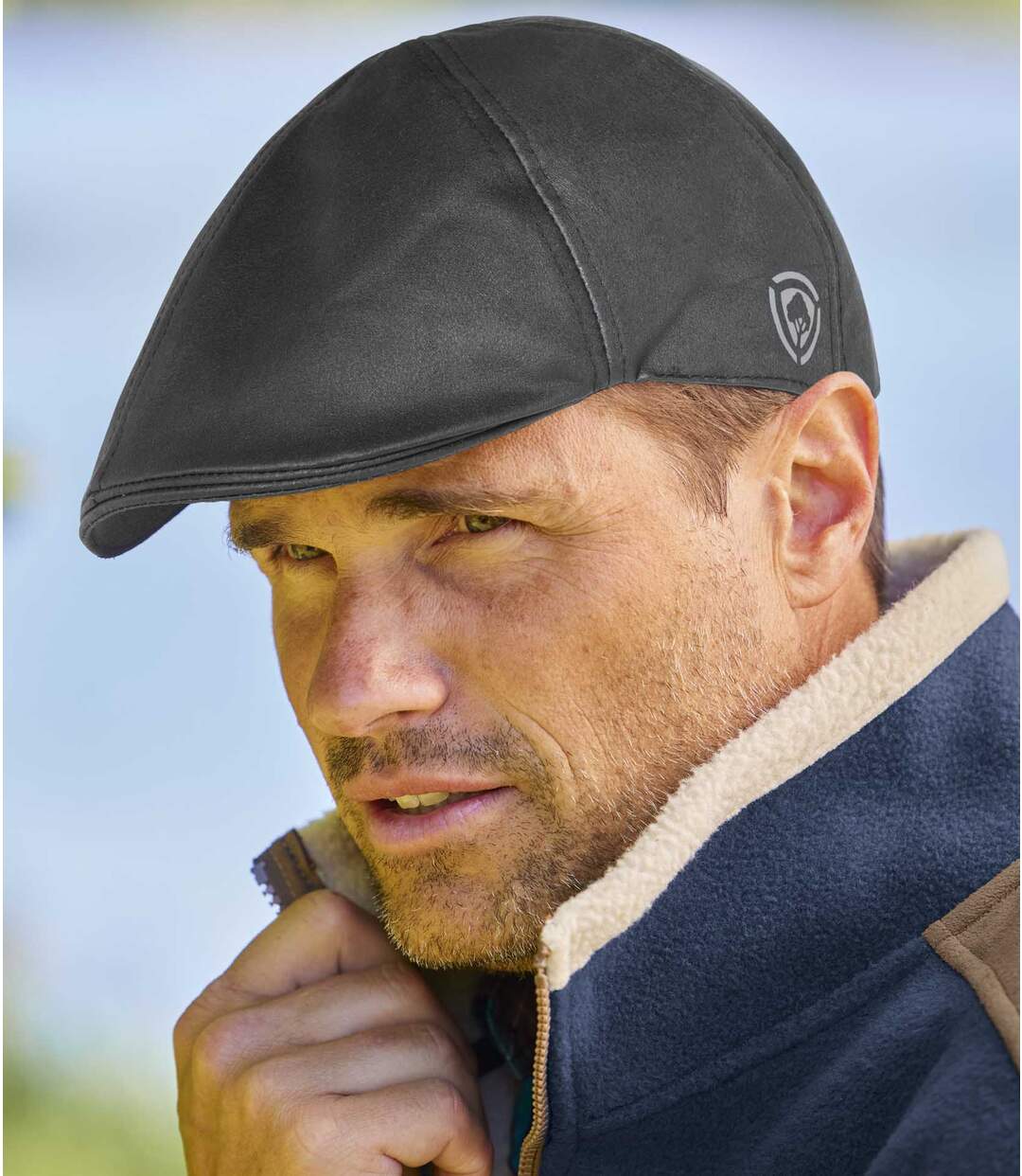 Casquette Plate en Suédine