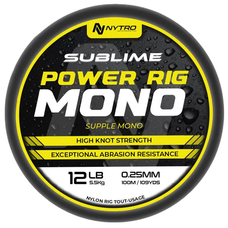 Nylon Nytro Sublime Power Rig Mono - 100M
