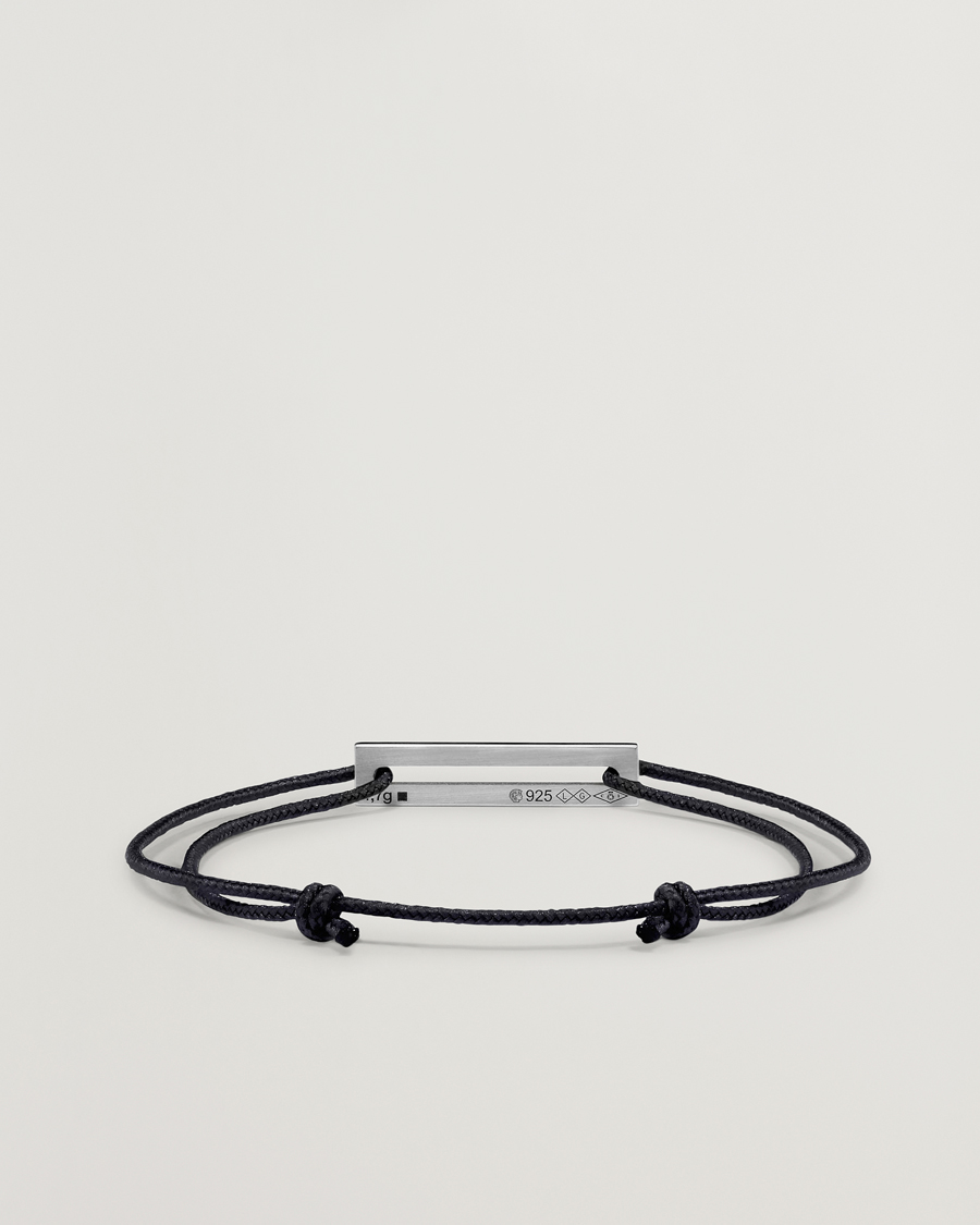 LE GRAMME Lacquered Cord Bracelet Green