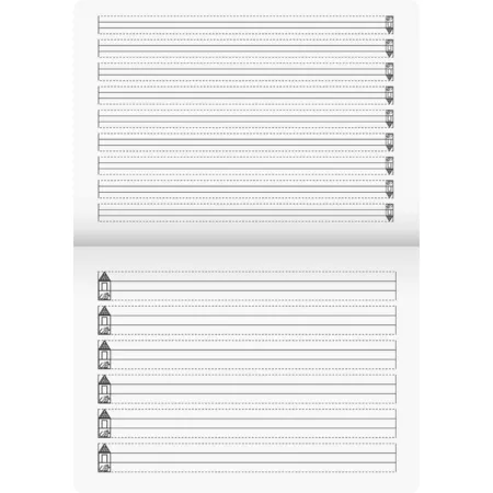 BRUNNEN Schreiblernheft, 80g/m², A4 quer, 16 Blatt