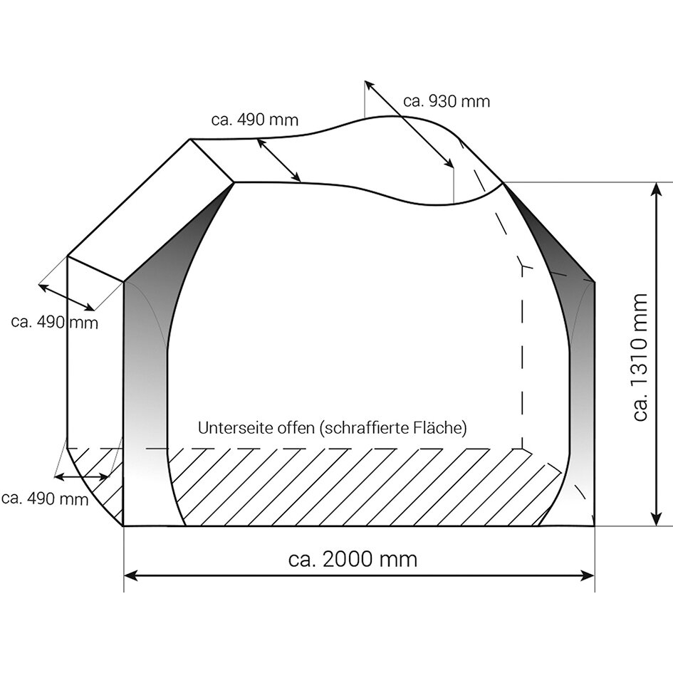 Hindermann Universal Zwoo Fahrradschutzhülle für 3 Fahrräder