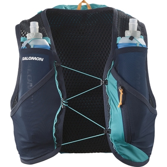 Salomon Active Skin 8 Set Laufrucksack Tahitian Tide / Carbon / Peacock Blue Herren