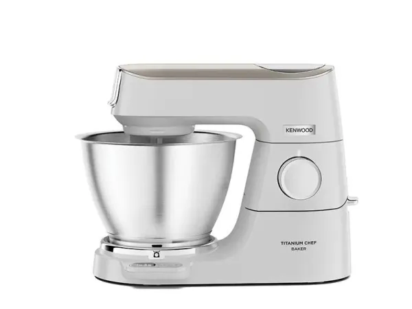 Kenwood Titanium Chef Baker KVC65.001WH - Køkkenmaskine - 1200 W - hvid/champagnecreme