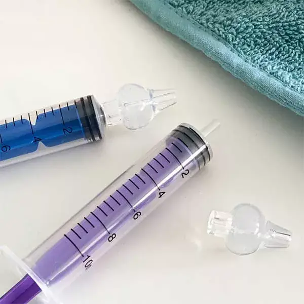 Seringas para lavagem nasal Plic para bebês - Pacote com 2 unidades