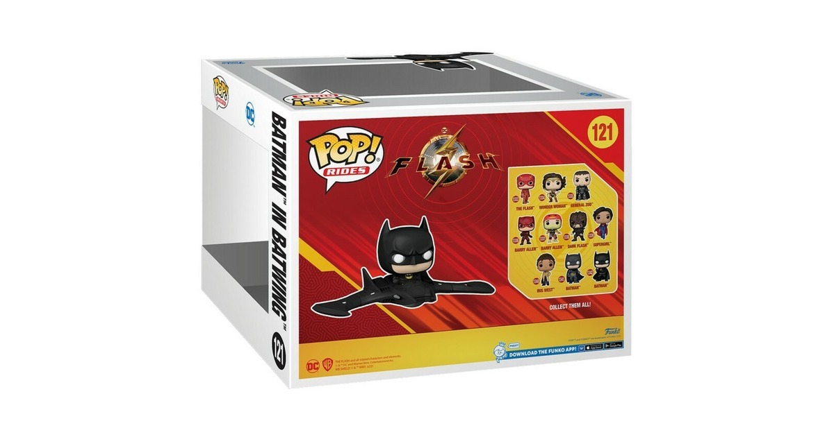 FunkoPop! Rides Super Deluxe: The Flash - Batman in Batwing Speelfiguur