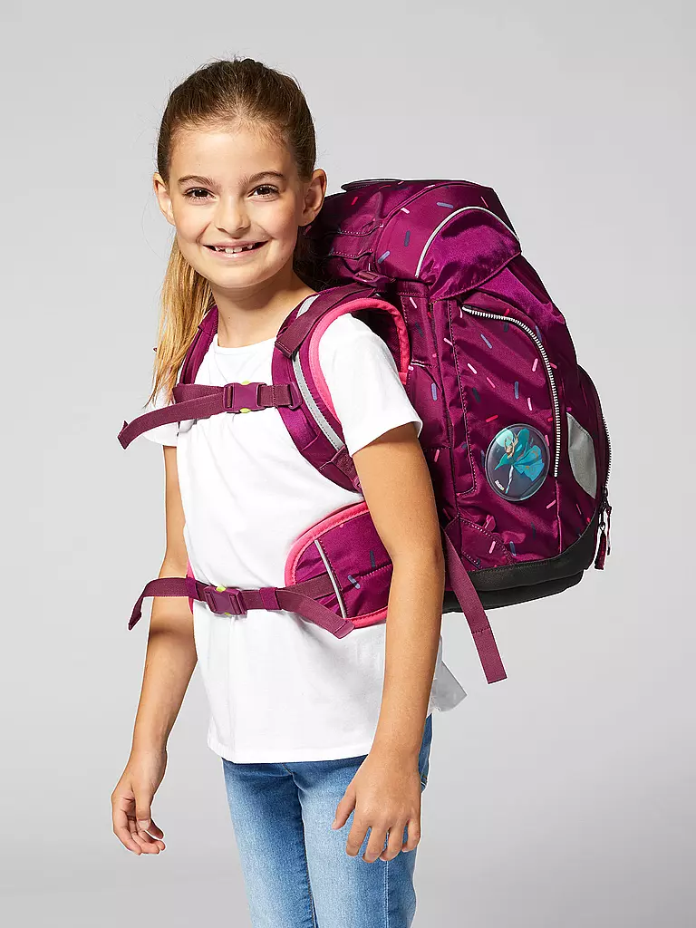 ERGOBAG Schultaschen Set 6 tlg. Pack - Der NussknackBär beere
