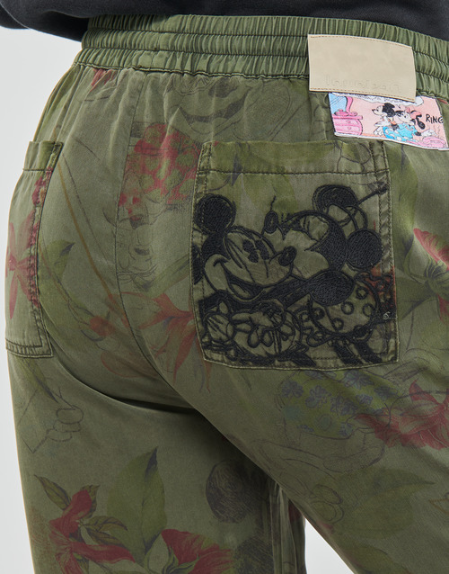 Desigual - PANT_MICKEY CAMO FLOWERS - kaki / Multicolore