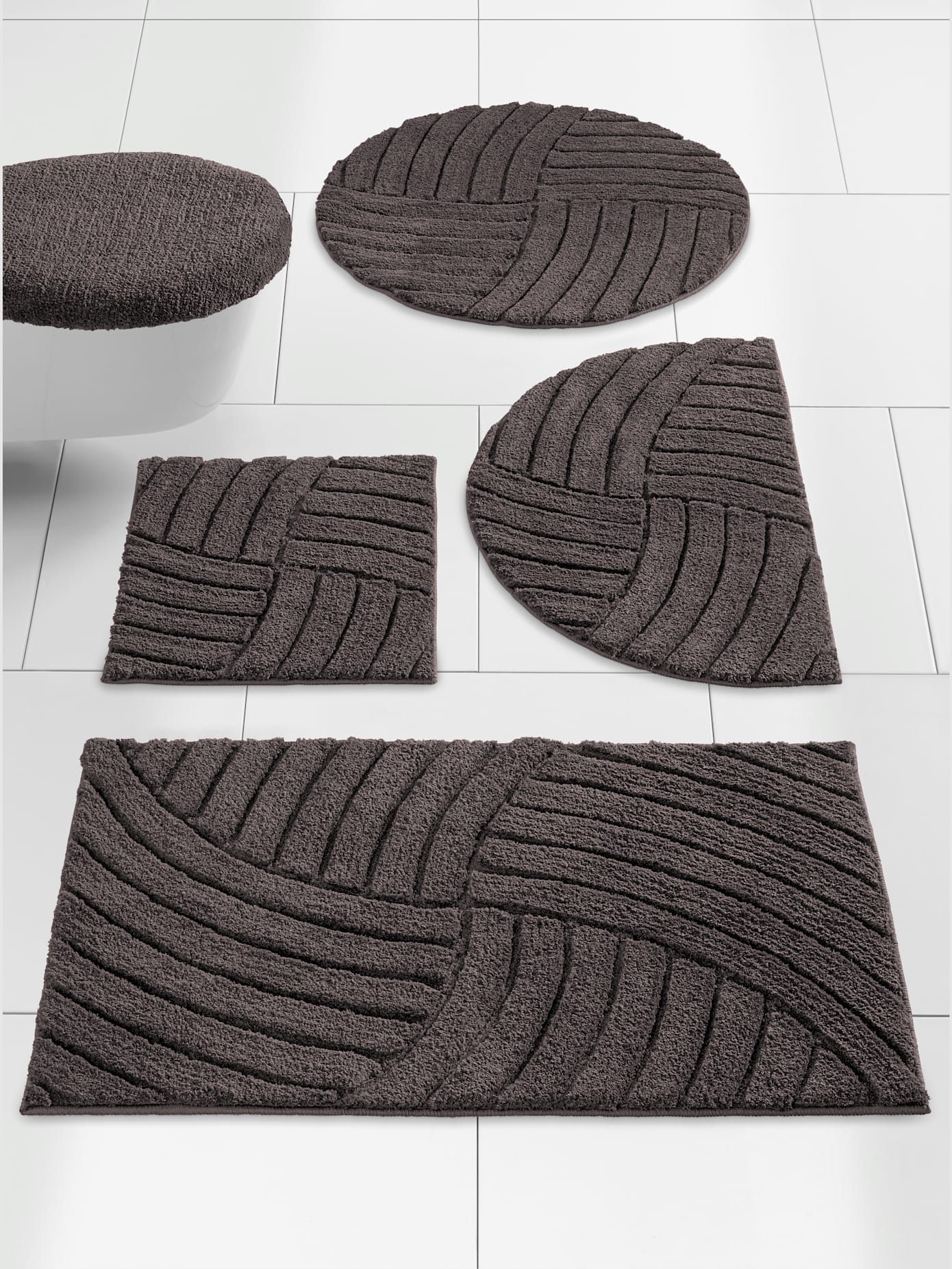Tapis de bain polyester facile à entretenir