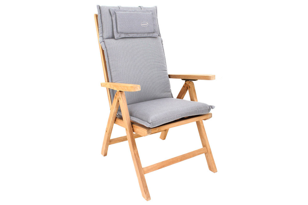Outdoor Kissen ROG 46x119cm taupe Sitzkissen Polster-Auflage für Hochlehner