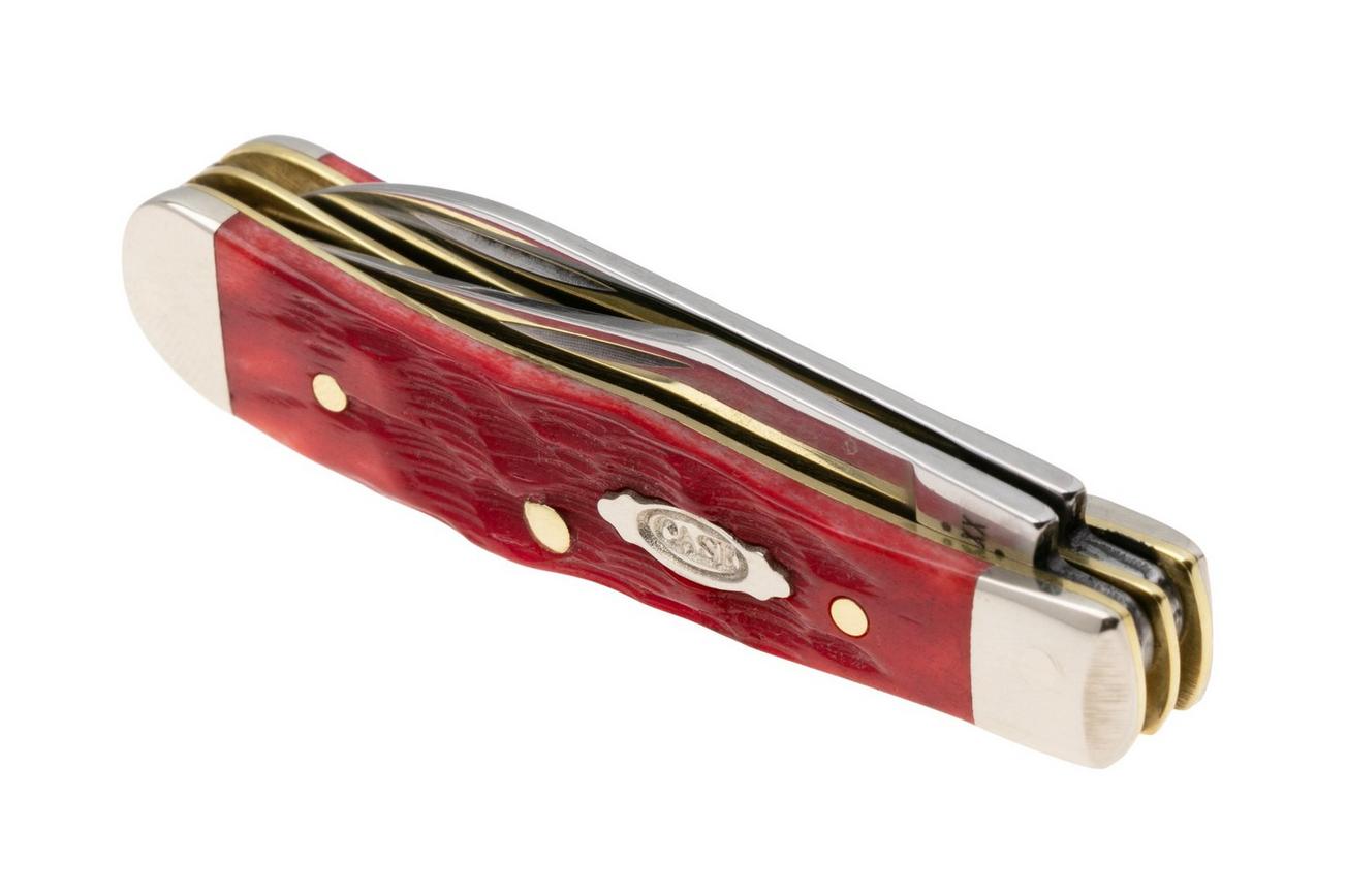 Case Tiny Trapper Dark Red Bone, Peach Seed Jig, 31944, 62154W CS zakmes