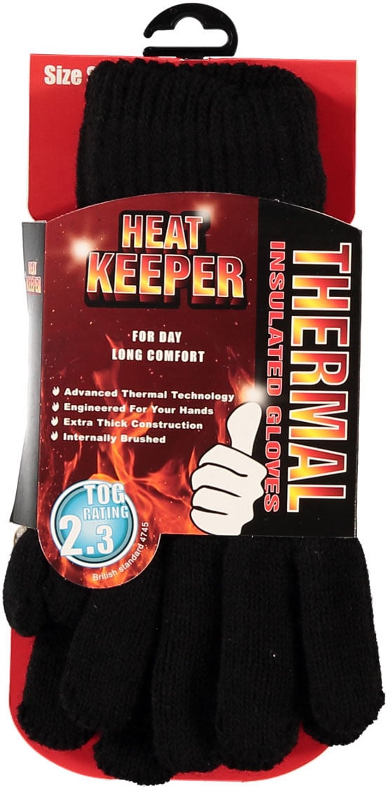 Heatkeeper Gebreid - handschoenen - Zwart - S/M