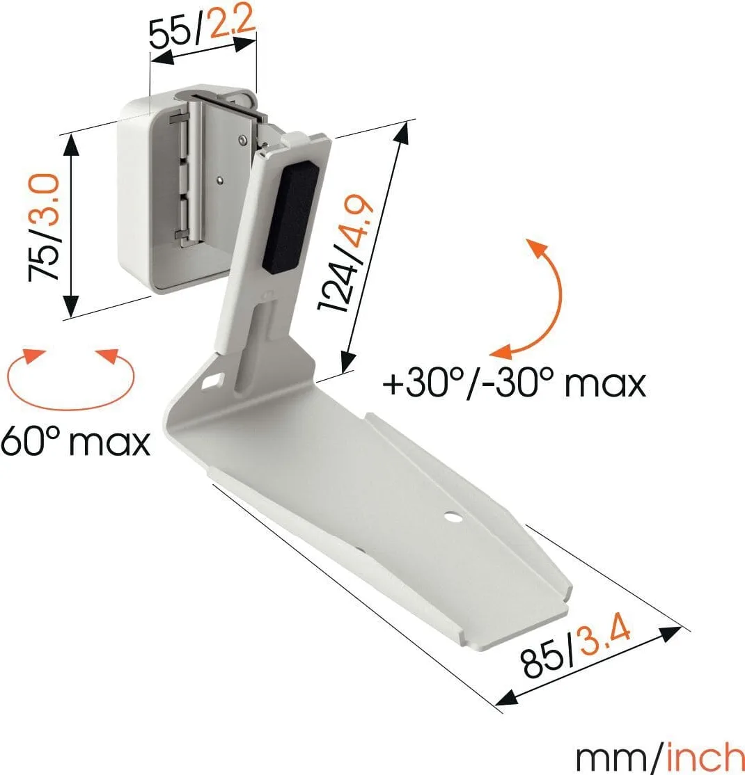 Vogel's SWM 4131 Blanc (la pièce) Supports pour enceintes