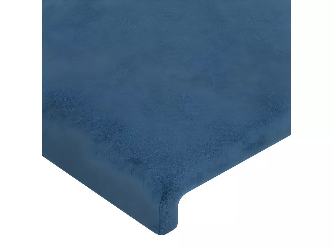 Tête de lit à LED Bleu foncé 180x5x78/88 cm Velours