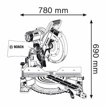 Bosch GCM 12 GDL Stationaire machine - 0601B23600