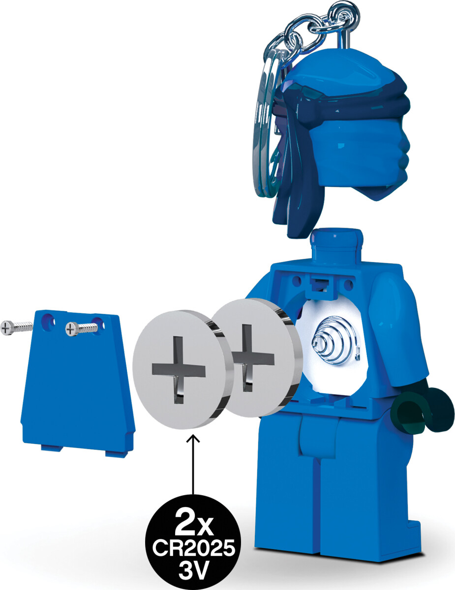 Lego Ninjago - Ledlite Nøglering - Jay