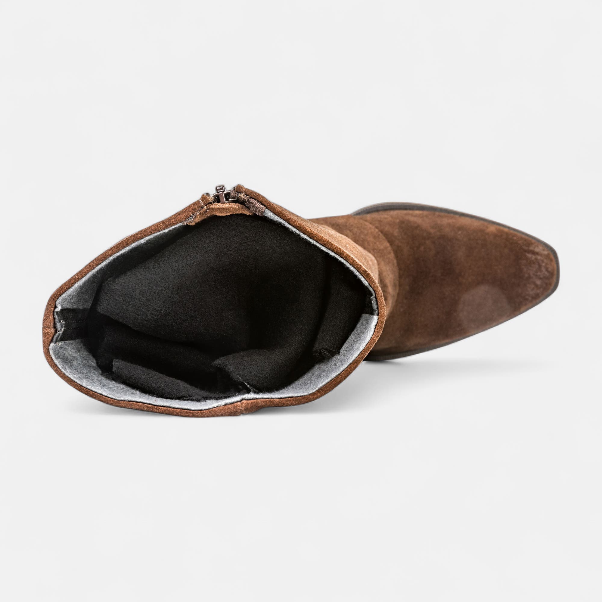 Bottines à talon Femme en cuir marron