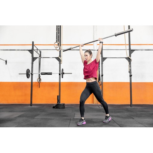 Kit de Treinamento com Pesos Fitfiu: Barra Olímpica de 20kg, Espuma Protetora e 2 Presilhas