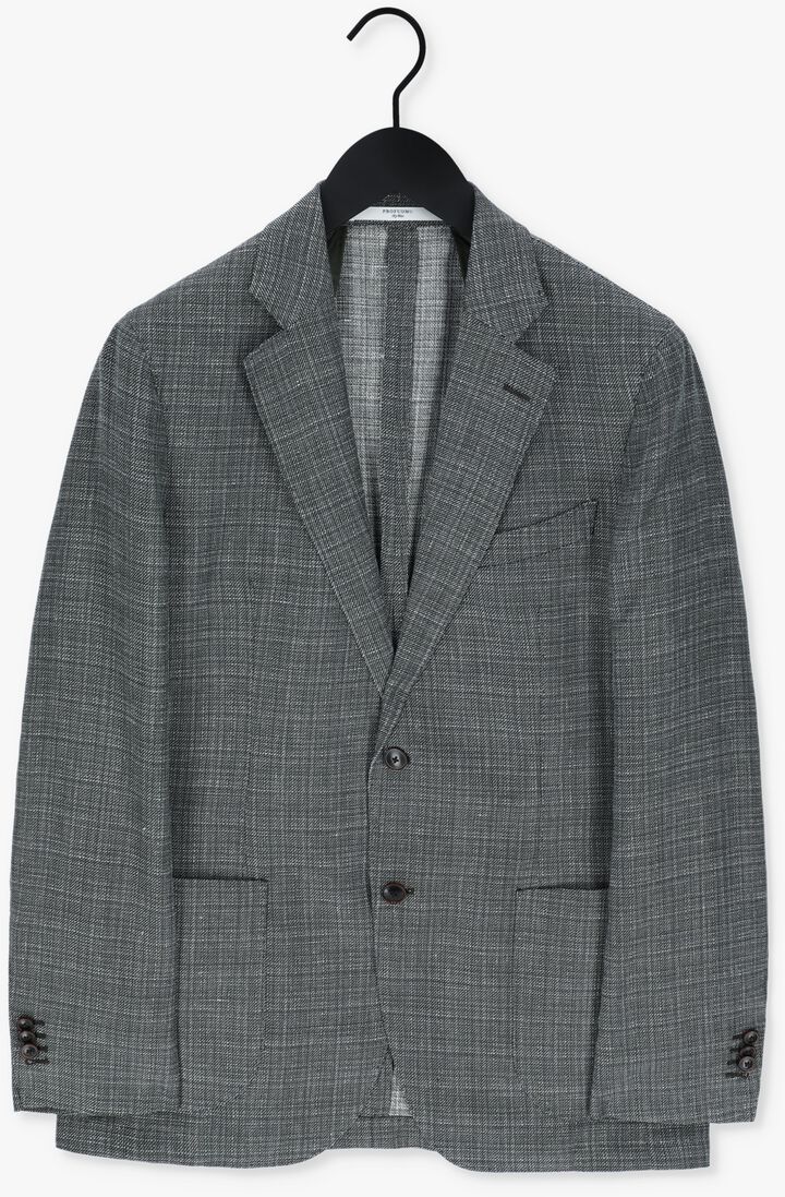 PROFUOMO donkergrijze profuomo colbert jacket woven fau