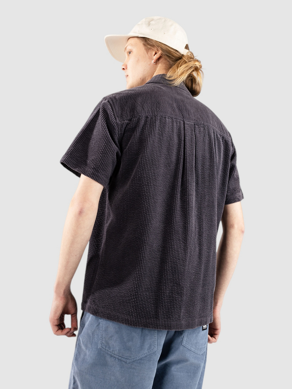 Anerkjendt Aktheo Corduroy Shirt indian teal