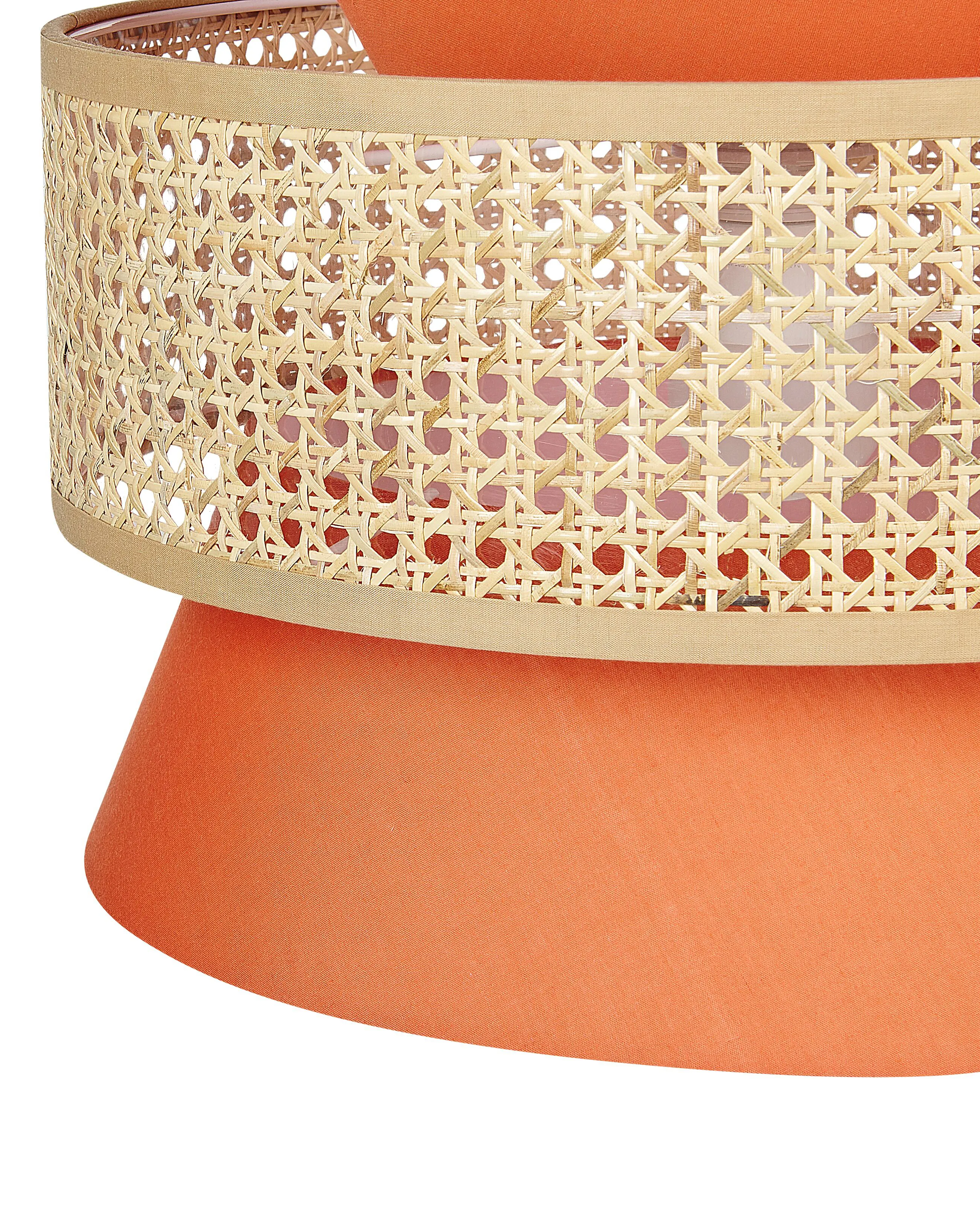 Hanglamp LUYANO Rotan Koraalrood