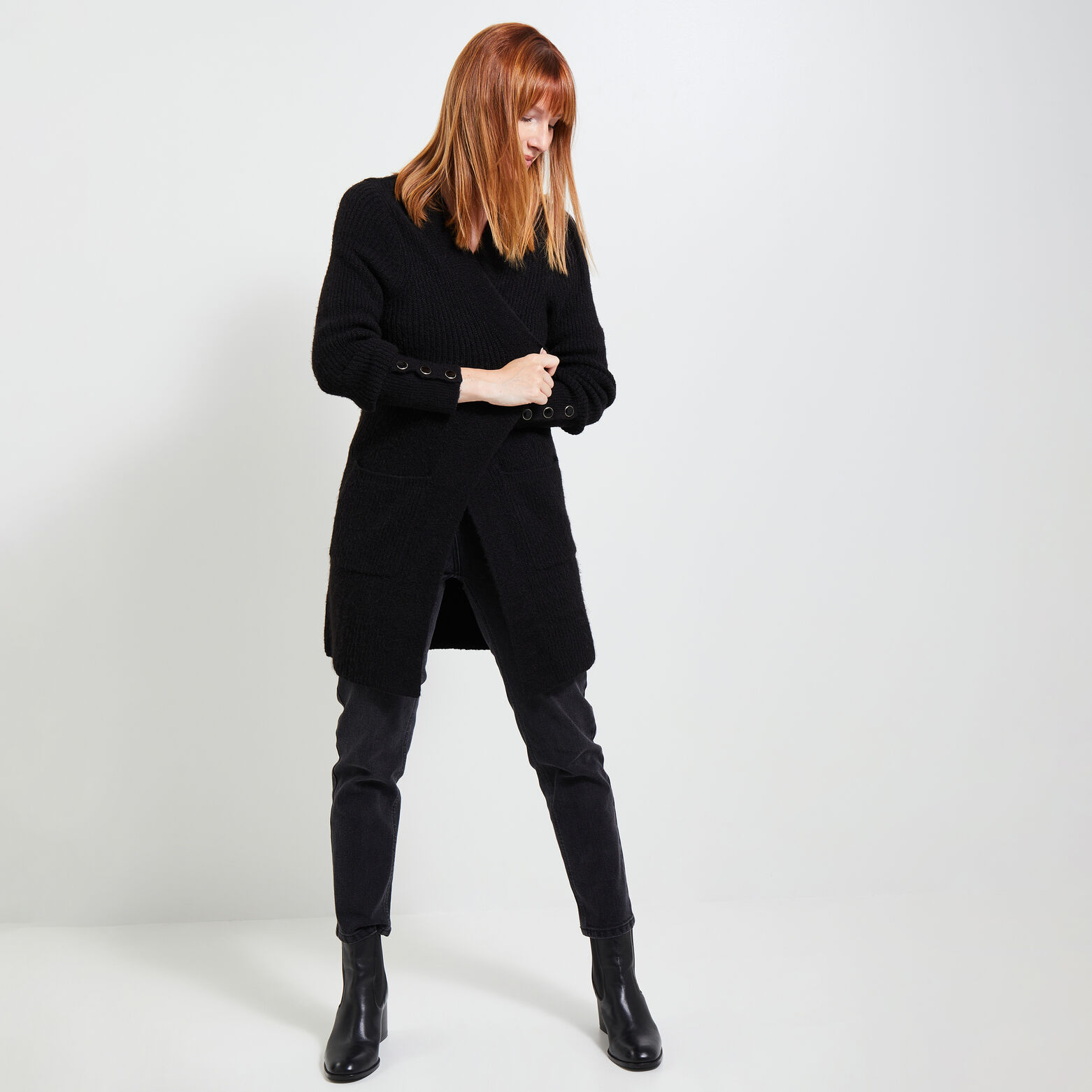 Gilet long femme