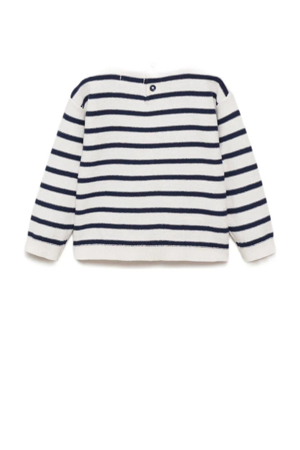 Mango Kids trui donkerblauw fijn gebreid