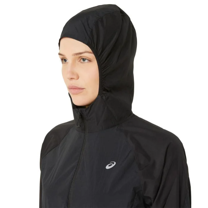 Asics Dame Jakker Road Packable Jacket Sort