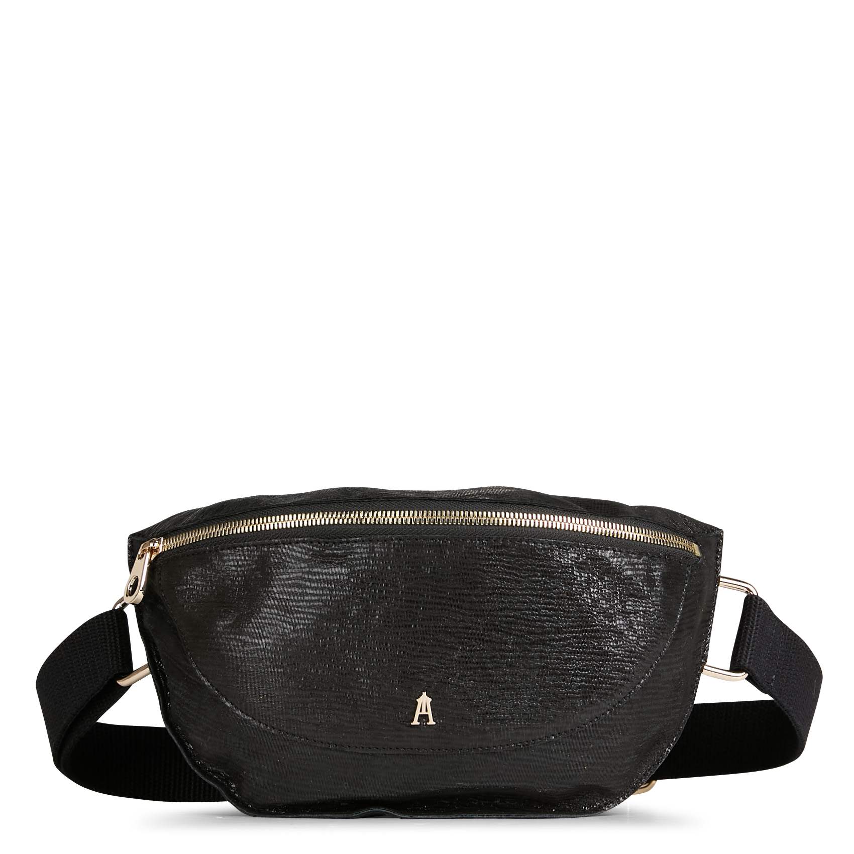 Smile - Sac banane en cuir | Noir