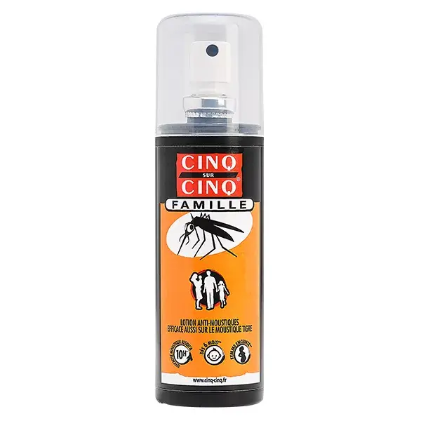 Loção Repelente de Mosquitos Five on Five Family 100ml