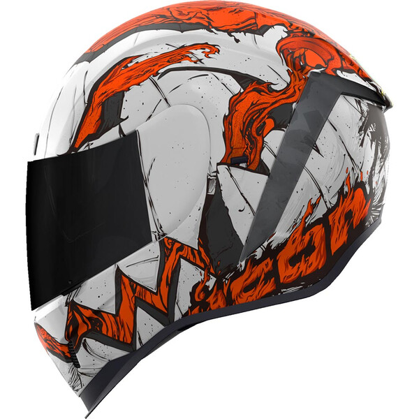 Icon - Casque Airform Trick or Street 3™ Blanc / Orange