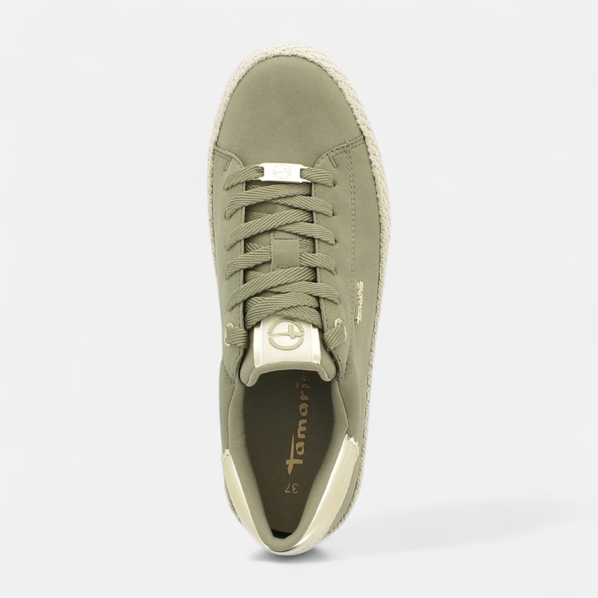 Baskets basses Femme kaki
