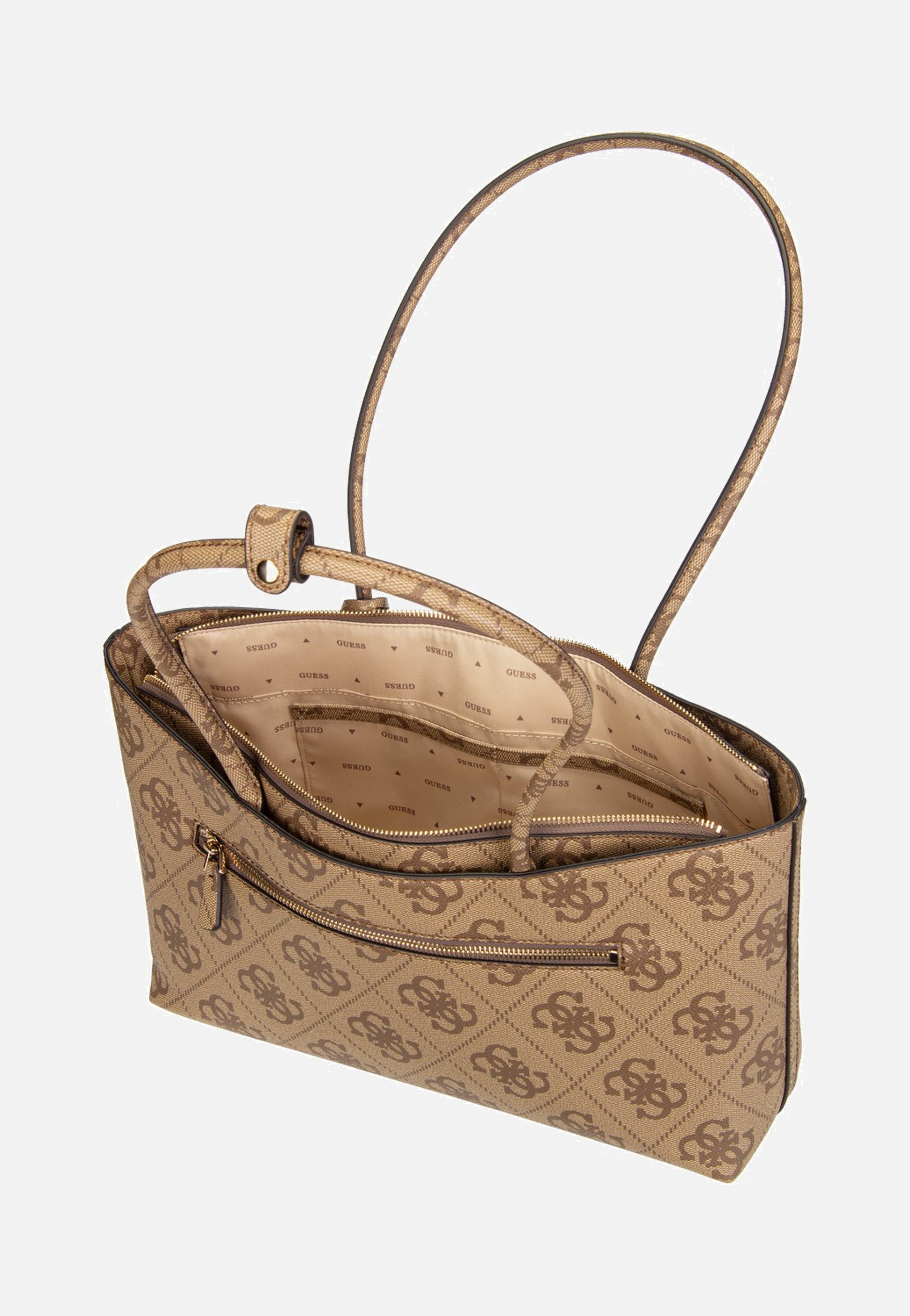 Janie Logo Girlfriend Carryall Latte Logo - Shopper