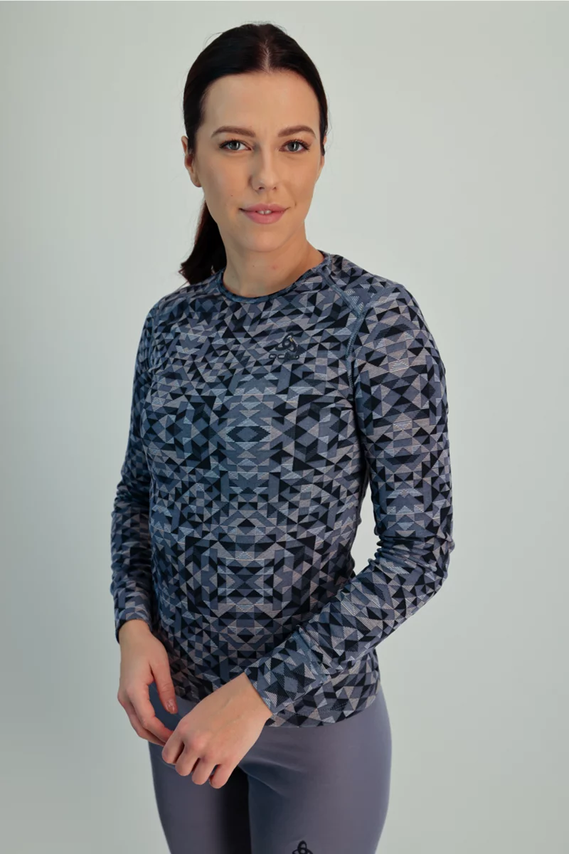 Odlo Active Warm ECO Print Damen Thermo Longsleeve