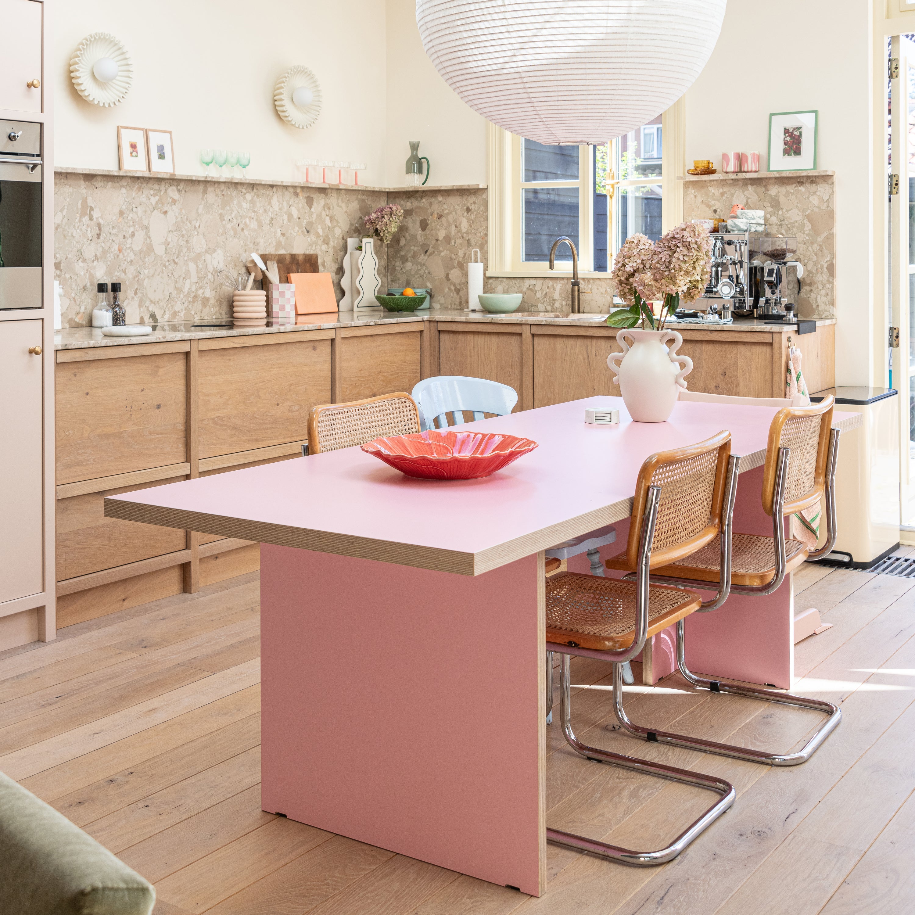 HKliving Dining Table Eettafel - 280 x 100 cm - Pink