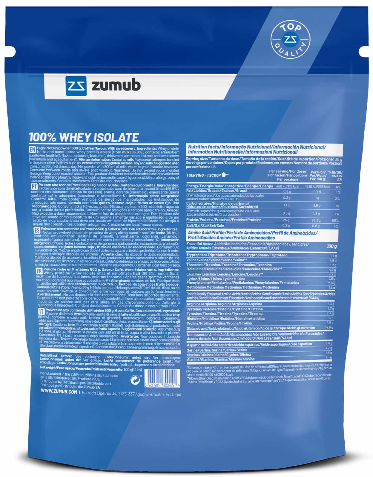 Zumub 100% Whey Isolate 30g