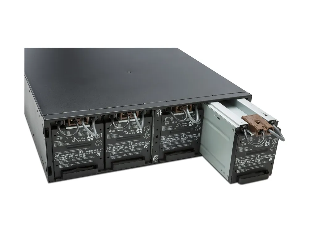APC Smart-UPS SRT 192V 5kVA and 6kVA RM Battery Pack - Batterihus (rackversion) - 2 x batteri - Blysyre - 3U - sort - for P/N: AR3006, AR3006SP, AR3103, AR3103SP, AR3106, AR3106SP, SRT5KRMXLW-TW, SRT6KXLTW