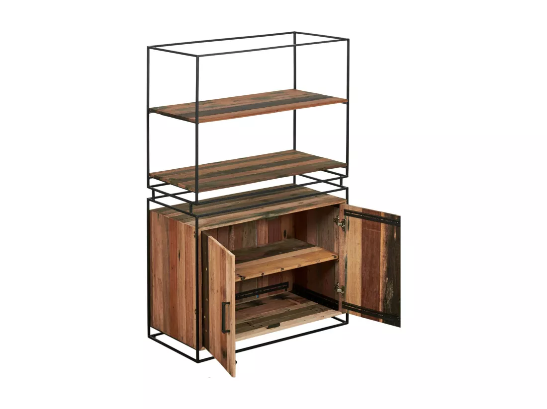 Vaisselier bois 2 portes bois recyclé SAMPAN