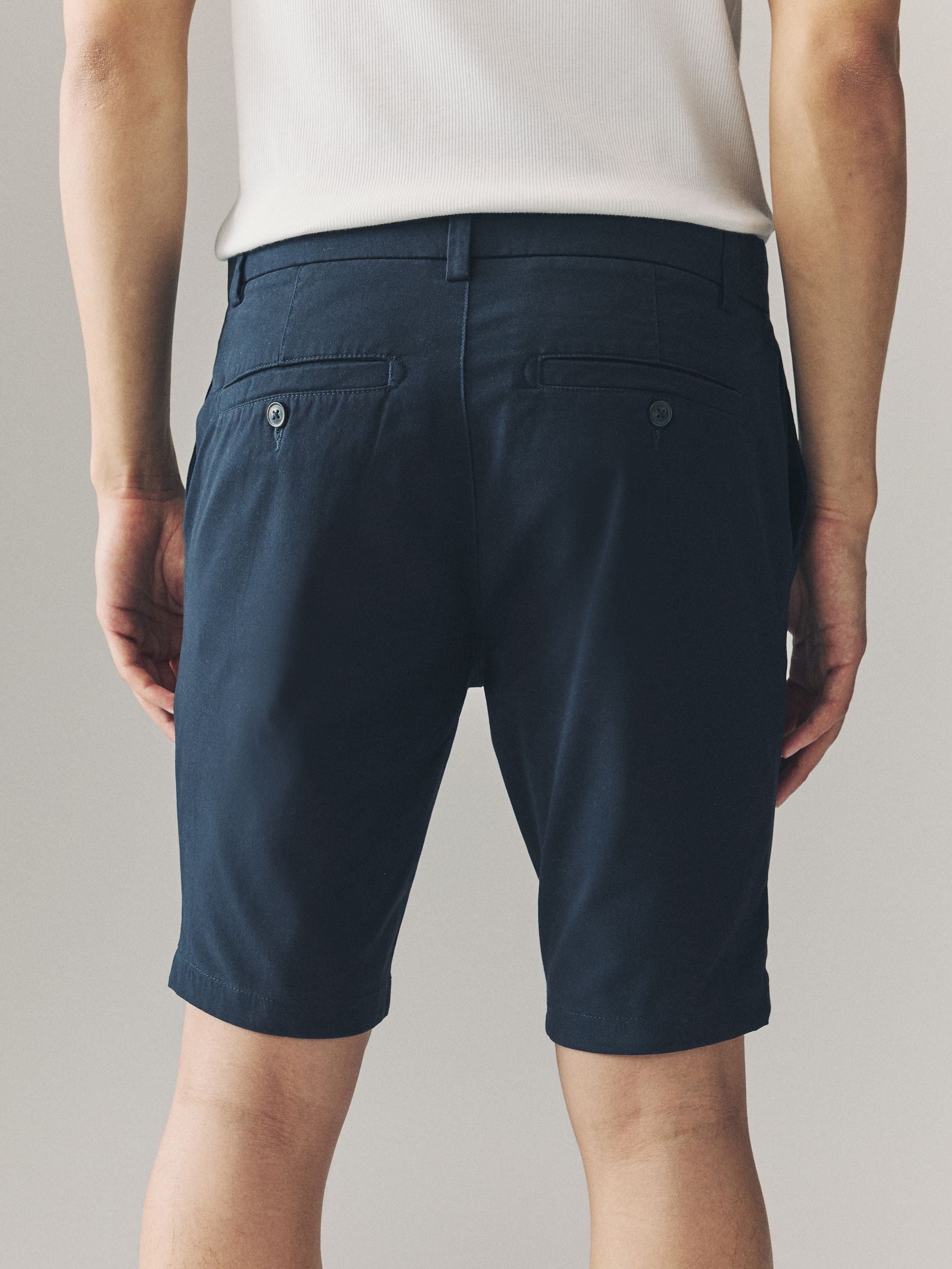 Multi - Strakke Pasvorm - Set van 4 chinoshorts met stretch