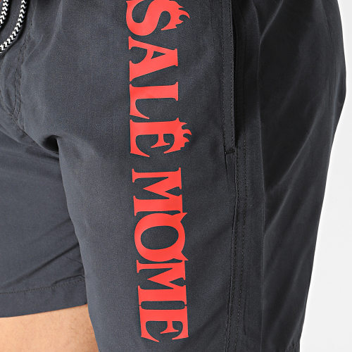Short De Bain Evil Toto Noir Rouge