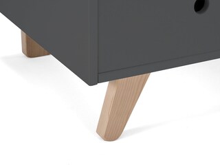 Kleiderschrank TIPI 95 x 190 x 50 cm grau
