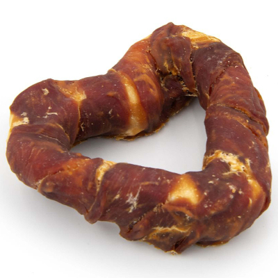 bePure Kausnacks in Herzform für Hunde mit Ente 130g