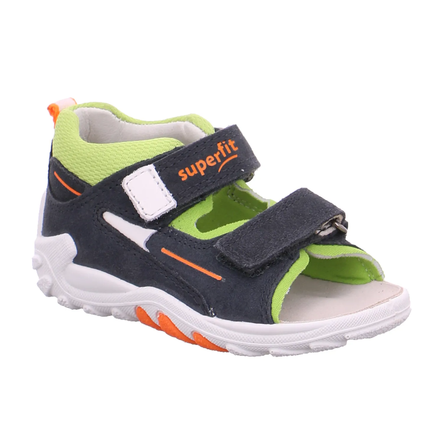 SUPERFIT Baby-Sandale Blau Leder  Jungen Minilette