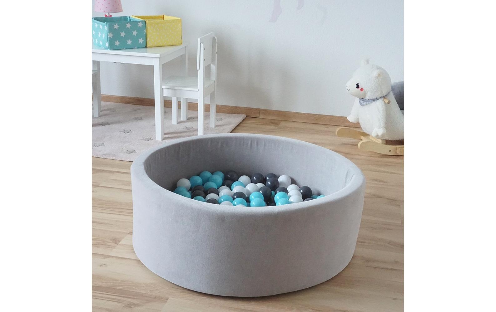 Knorrtoys® Bällebad »Grey 300 Bälle creme/grey/lightblue«