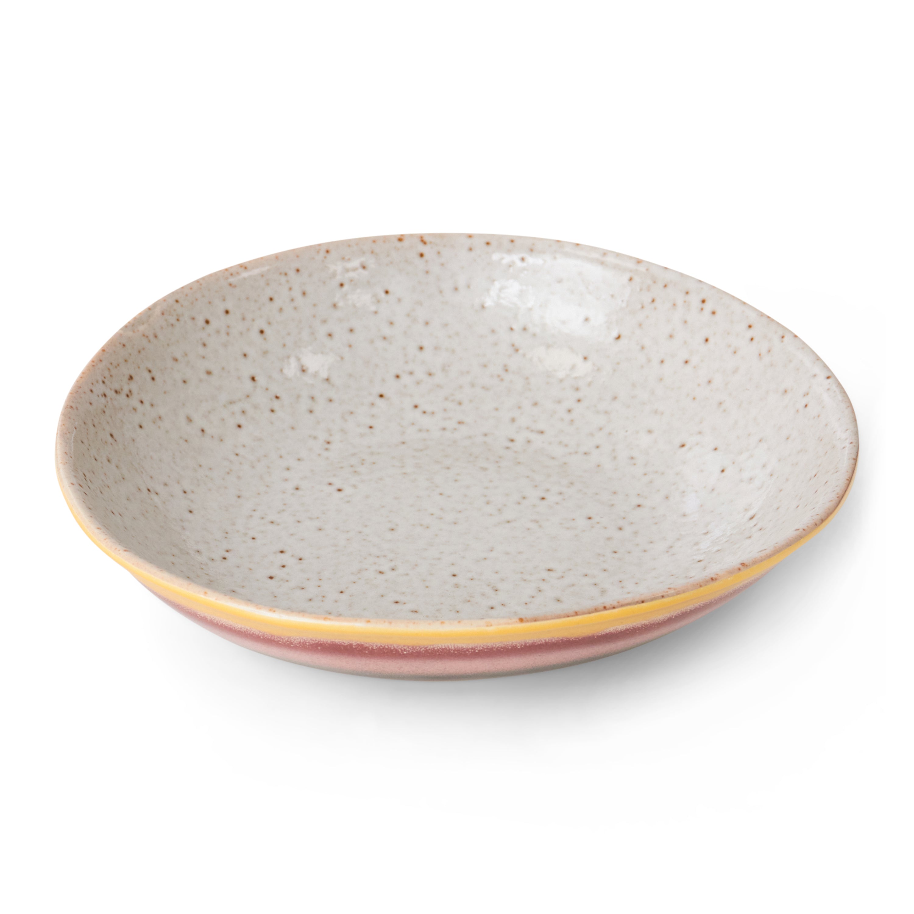 HKliving 70's Curry Bord - Set van 2 - Hibiscus