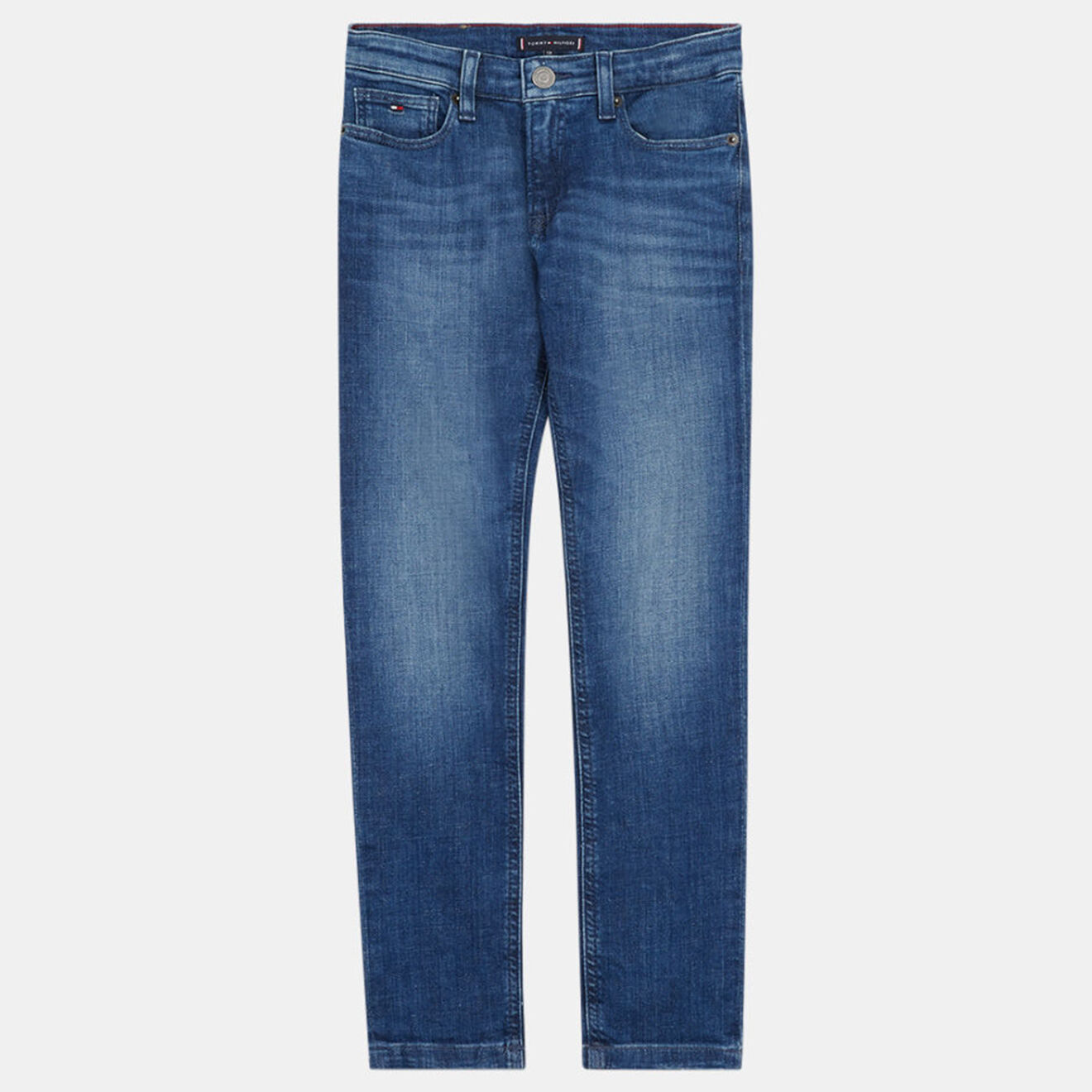 Tommy Hilfiger Jean en Coton stretch Spencer légèrement délavé bleu
