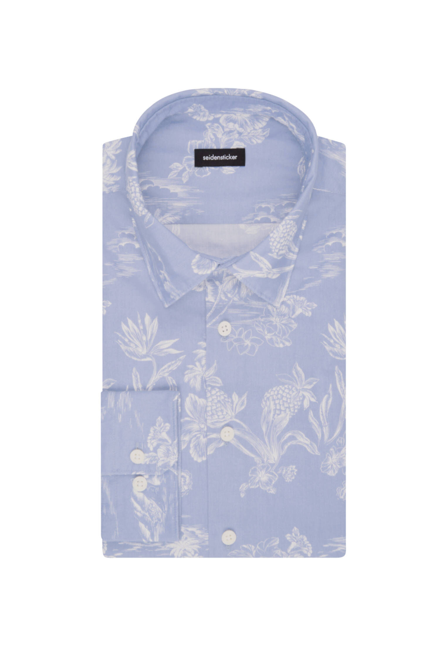 Seidensticker| Herren Casual Hemd Schwarze Rose