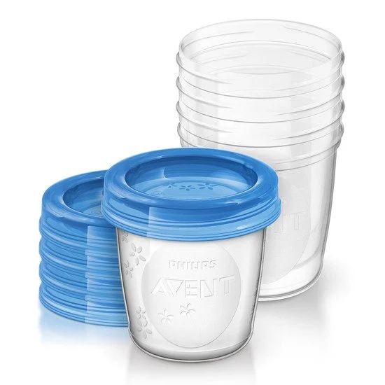 5 Pots de conservation 180ml avec couvercles   de               Philips AVENT